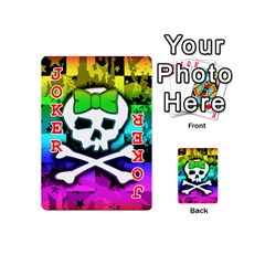 Rainbow Skull Playing Cards 54 Designs (Mini) from UrbanLoad.com Front - Joker2