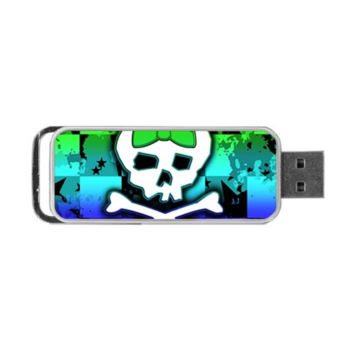 Rainbow Skull Portable USB Flash (One Side) from UrbanLoad.com Front