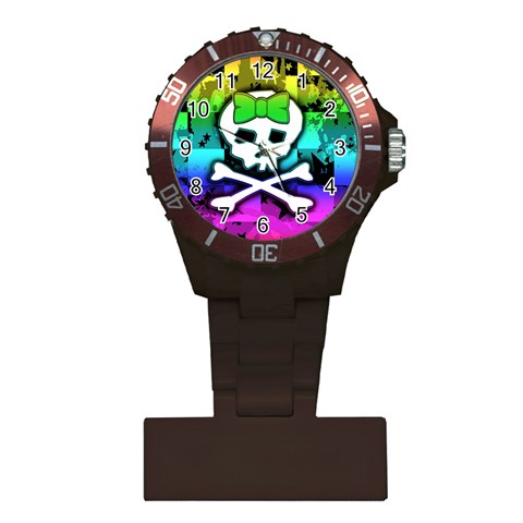 Rainbow Skull Plastic Nurses Watch from UrbanLoad.com Front