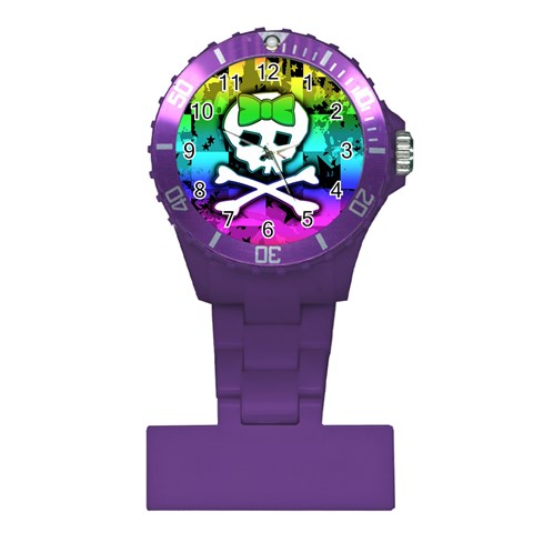 Rainbow Skull Plastic Nurses Watch from UrbanLoad.com Front