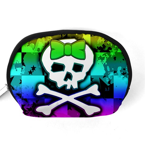 Rainbow Skull Accessory Pouch (Medium) from UrbanLoad.com Back