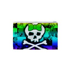 Rainbow Skull Cosmetic Bag (XS) from UrbanLoad.com Back