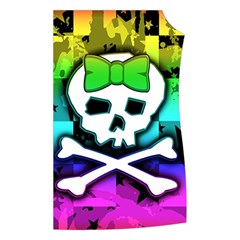 Rainbow Skull Women s Button Up Vest from UrbanLoad.com Front Left