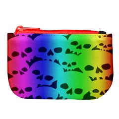 Rainbow Skull Collection Large Coin Purse from UrbanLoad.com Front