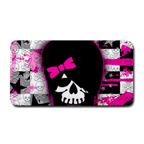 Scene Kid Girl Skull Medium Bar Mat from UrbanLoad.com 16 x8.5  Bar Mat