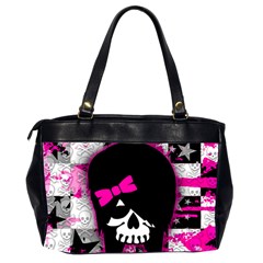 Scene Kid Girl Skull Oversize Office Handbag (2 Sides) from UrbanLoad.com Back