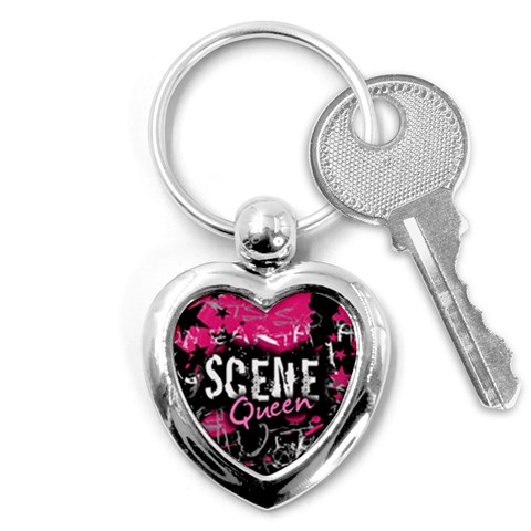 Scene Queen Key Chain (Heart) from UrbanLoad.com Front