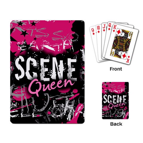 Scene Queen Playing Cards Single Design (Rectangle) from UrbanLoad.com Back