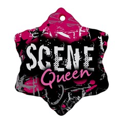 Scene Queen Snowflake Ornament (Two Sides) from UrbanLoad.com Back