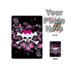 Scene Skull Splatter Playing Cards 54 Designs (Mini) from UrbanLoad.com Front - Club10