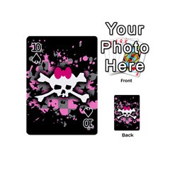 Scene Skull Splatter Playing Cards 54 Designs (Mini) from UrbanLoad.com Front - Spade10