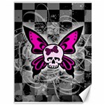 Skull Butterfly Canvas 36  x 48 