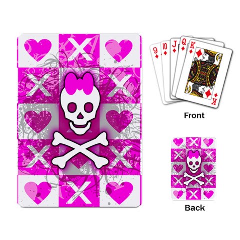 Skull Princess Playing Cards Single Design (Rectangle) from UrbanLoad.com Back
