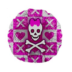 Skull Princess Standard 15  Premium Round Cushion  from UrbanLoad.com Back