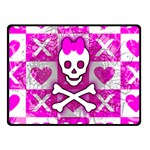 Skull Princess Double Sided Fleece Blanket (Small)