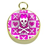 Skull Princess Gold Compass