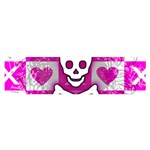 Skull Princess Satin Scarf (Oblong)