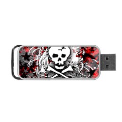 Skull Splatter Portable USB Flash (Two Sides) from UrbanLoad.com Back