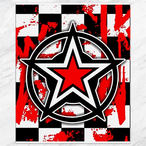 Star Checkerboard Splatter Canvas 11  x 14  from UrbanLoad.com 10.95 x13.48  Canvas - 1