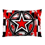 Star Checkerboard Splatter Pillow Case (Two Sides)