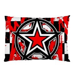 Star Checkerboard Splatter Pillow Case (Two Sides) from UrbanLoad.com Back