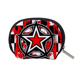 Star Checkerboard Splatter Accessory Pouch (Small) from UrbanLoad.com Back