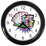 Ultimate Poker Wall Clock (Black)
