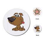 Funny Dog Playing Cards (Round)