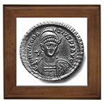 Theodosius II Coin Circa 439 Framed Tile