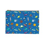 Space Rocket Solar System Pattern Cosmetic Bag (Large)