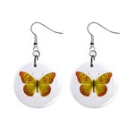 Butterfly M10 1  Button Earrings
