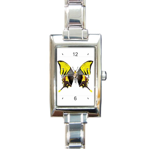 Butterfly M2 Rectangular Italian Charm Watch from UrbanLoad.com Front