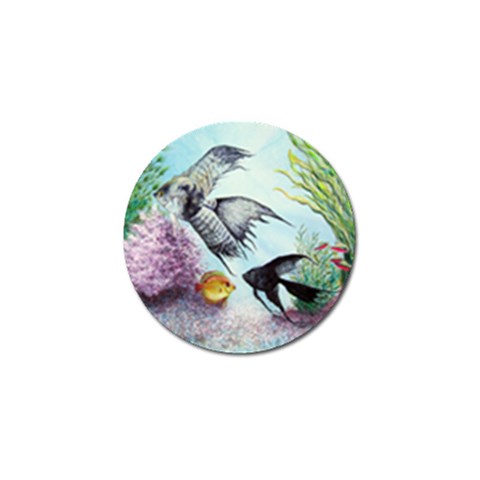 Angel Fish and Neon Aquarium Golf Ball Marker (10 pack) from UrbanLoad.com Front