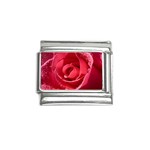 Glorious Pink Rose Flower Italian Charm (9mm)