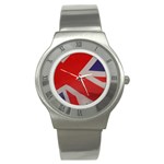 Union Jack Flag Stainless Steel Watch