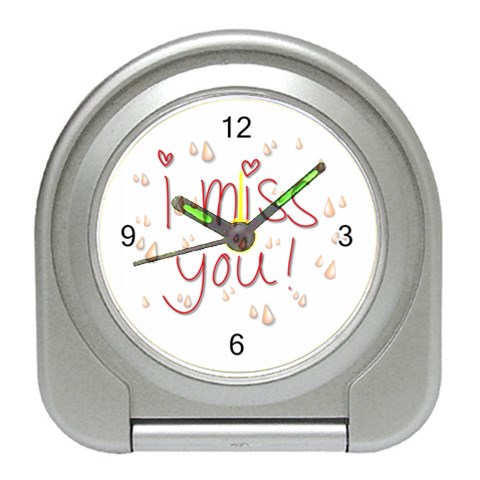 I Miss You Travel Alarm Clock from UrbanLoad.com Front