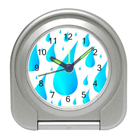 Rain Drops Travel Alarm Clock from UrbanLoad.com Front