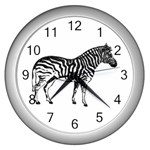 Zebra Wall Clock (Silver)