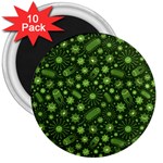 Seamless Pattern With Viruses 3  Magnets (10 pack) 