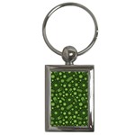Seamless Pattern With Viruses Key Chain (Rectangle)