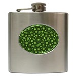 Seamless Pattern With Viruses Hip Flask (6 oz)