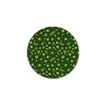 Seamless Pattern With Viruses Golf Ball Marker