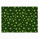 Seamless Pattern With Viruses Large Glasses Cloth (2 Sides)