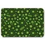 Seamless Pattern With Viruses Large Doormat 