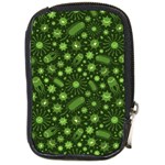 Seamless Pattern With Viruses Compact Camera Leather Case