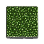 Seamless Pattern With Viruses Memory Card Reader (Square 5 Slot)