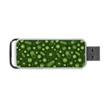 Seamless Pattern With Viruses Portable USB Flash (One Side)