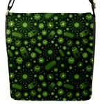 Seamless Pattern With Viruses Flap Closure Messenger Bag (S)