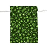 Seamless Pattern With Viruses  Lightweight Drawstring Pouch (XL)