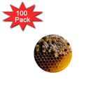 Honeycomb With Bees 1  Mini Magnets (100 pack) 